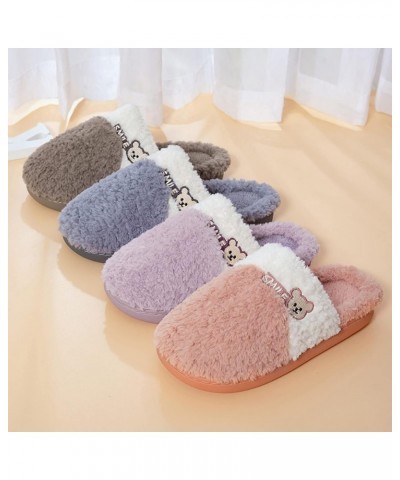 Men Women's Slippers All Day Comfort Ladies Home Cute Baotou Warm Cotton Slippers Elegant Barefoot House Slippers (A-Grey, 10...