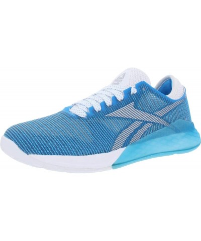 Women's Nano 9 Cross Trainer Shoes White/Cyan/Silver $41.48 Athletic Shoes