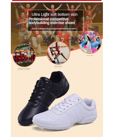 Women Ultra Comfortable Aerobic Cheer Sport Shoes - Training Competition Cheerleading Sneakers for Adults and Youth Girl Blac...