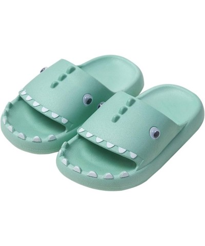 N\A Children's Slippers Summer Cartoon Dinosaur Slippers Boys and Girls Outdoor Slippers Blue 26-27(jiaozhang160mm) $15.67 Sl...