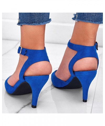 Womens Flat Sandals Gladiator Sexy Slippers Sandals & Flip Flops Dress Shoes Holiday Dress Pumps Shoes Blue $19.50 Sandals