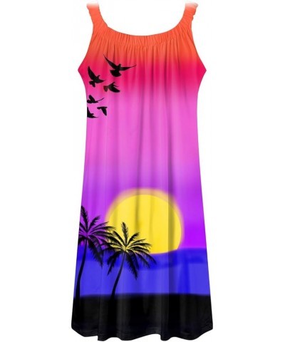 Dresses for Women 2024 Elegant Sundresses Beach Dress Fashion Stripe Sleeveless Backless Camisole Beach Mini Dress Pink $10.0...