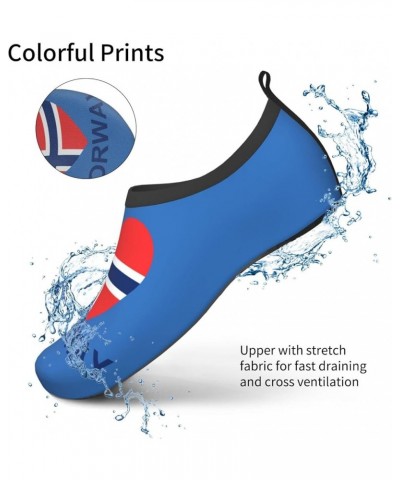 Love Norway Adult Barefoot Quick-Drying Non-Slip Water Sports Shoes Aqua Yoga Beach Pool Socks Black $12.31 Outdoor Shoes