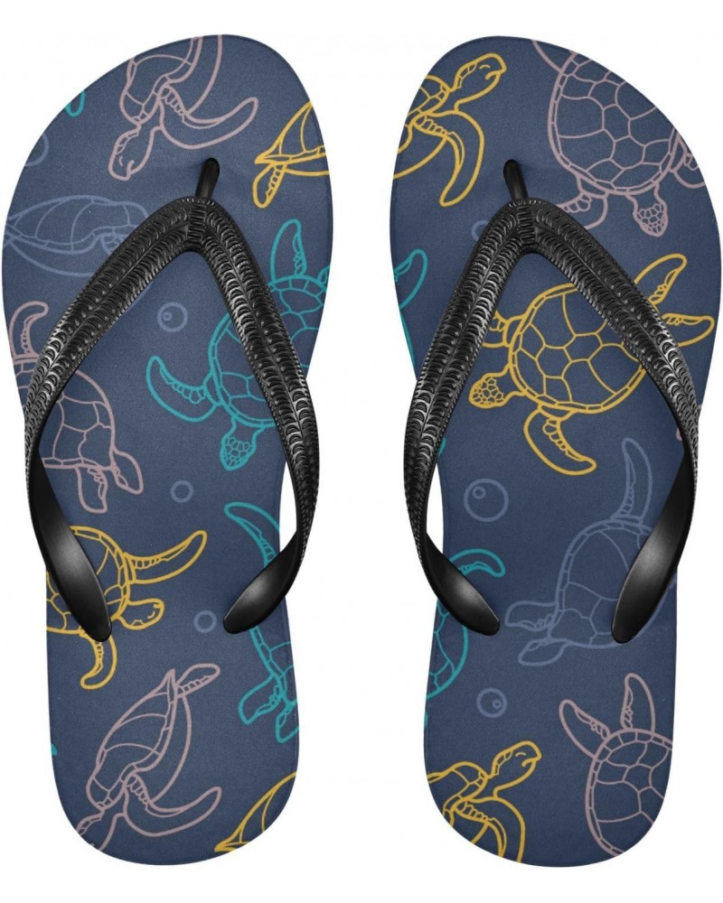 Sea Turtle Flip Flop Sandal Men's and Women's Summer Sandal | Beach & Water Shoes(70) $12.00 Athletic Shoes