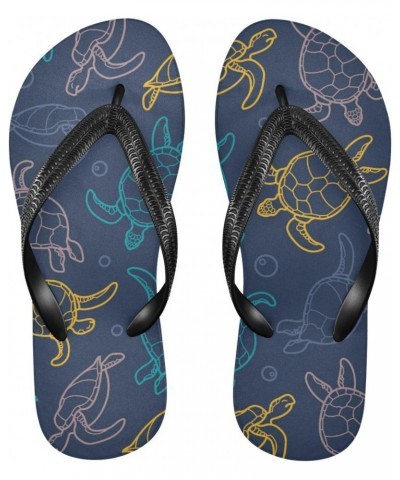 Sea Turtle Flip Flop Sandal Men's and Women's Summer Sandal | Beach & Water Shoes(70) $12.00 Athletic Shoes