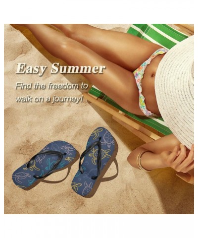 Sea Turtle Flip Flop Sandal Men's and Women's Summer Sandal | Beach & Water Shoes(70) $12.00 Athletic Shoes