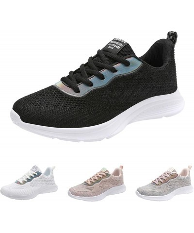 Sneakers for Women Women's Sneakers Lightweight Running Shoes Flat Shoes Moccasins Grey $17.34 Athletic Shoes