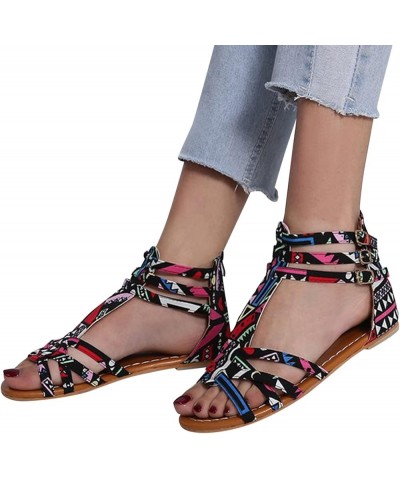 Shower Sandals Summer Skirts For Women Flats Sandals For Womens Ballet Flats With Arch Support Sandals Summer Sandals B-multi...