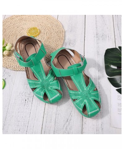 Cute Sandals For Women Flats For Women Dressy Comfortable Flip Flops Women Drawer Slides 22 Inch Platform Mini Boots We Green...