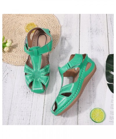 Cute Sandals For Women Flats For Women Dressy Comfortable Flip Flops Women Drawer Slides 22 Inch Platform Mini Boots We Green...