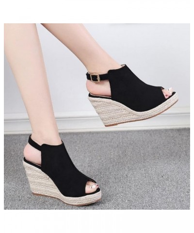 Clear Sandals For Women Mules Flats Flip Flops For Women Slides For Women Platform Wedge Sandals For Women Heeled Sand Black ...