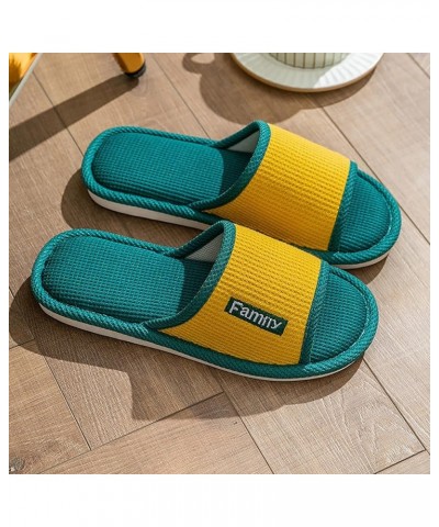 Slippers for Women Indoor and Outdoor Four Season House Slippers Comfortbale Open Toe Mules Shoes Lightweight H Blue $13.55 S...