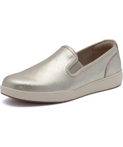 Encore Slip On Sneakers for Women | Arch Support Sneakers for Women | Built-in Orthotic Insole Gold Leather $25.38 Athletic S...