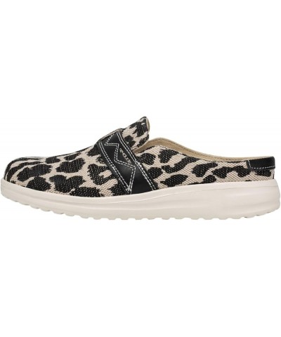 Women's Nora Black Cheetah $13.49 Loafers & Slip-Ons