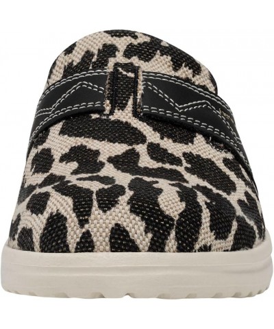 Women's Nora Black Cheetah $13.49 Loafers & Slip-Ons