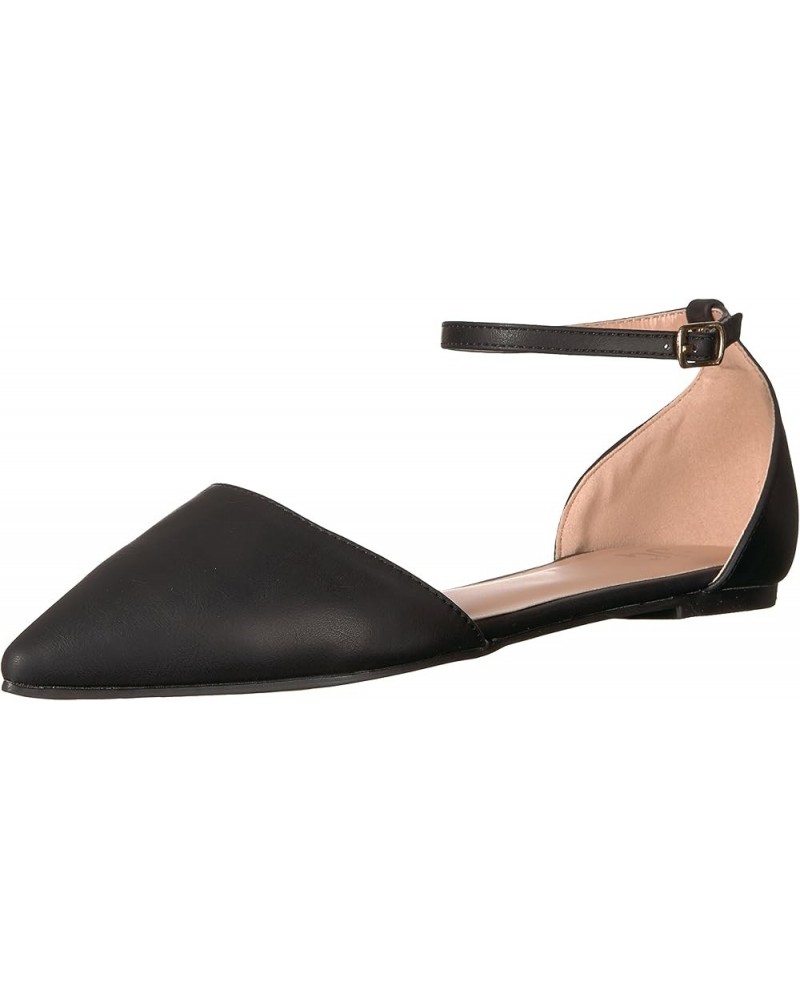 Brinley Co. Womens Almond Toe Flats Black $22.20 Flats