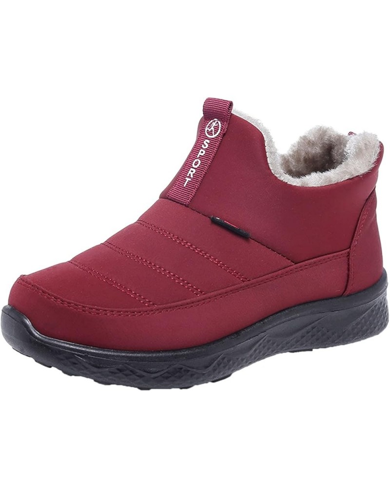 Winter Snow Boots for Women Slip on Boots Snow for Women 2023 Womens Winter Boots Waterproof Size 7.5 Womens Snow Shoes for S...