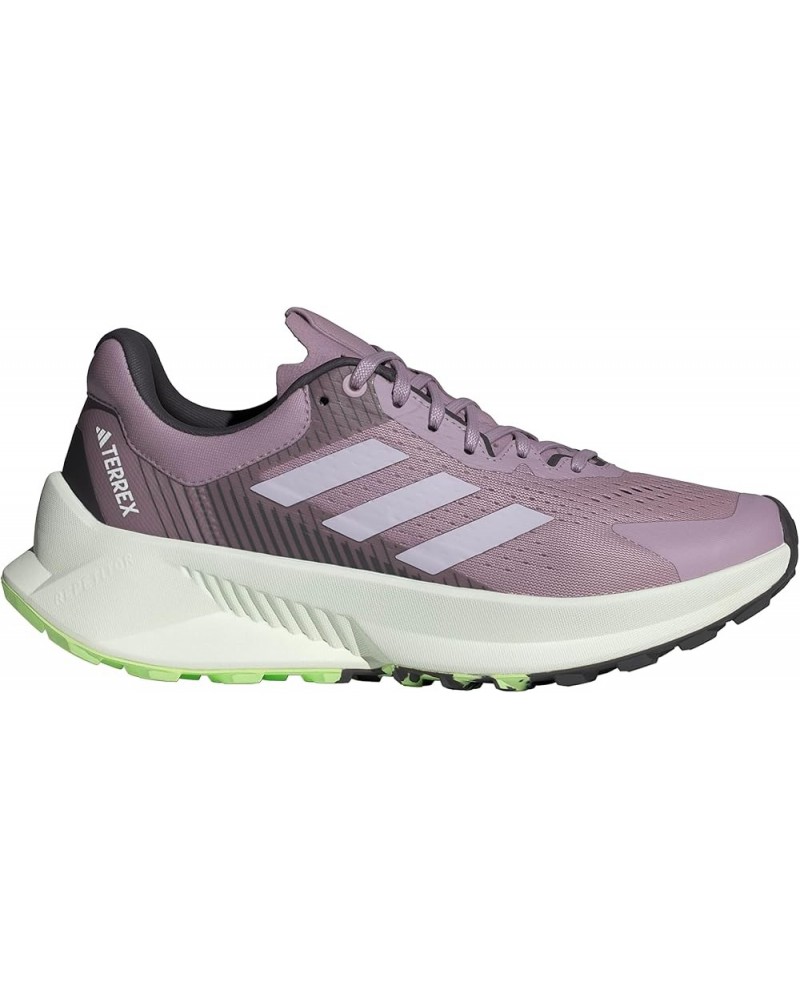 Women's Terrex Soulstride Flow Sneaker Preloved Fig/Silver Dawn/Aurora Black $49.66 Outdoor Shoes