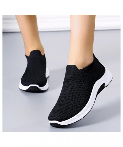 Womens Slip on Sneakers Fashion Sock Sneakers Lightweight Breathable Mesh Sock Shoes Ladies Girls Walking Running Tennis Outd...