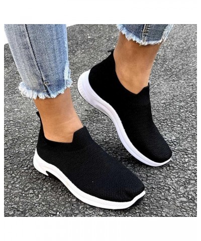 Womens Slip on Sneakers Fashion Sock Sneakers Lightweight Breathable Mesh Sock Shoes Ladies Girls Walking Running Tennis Outd...