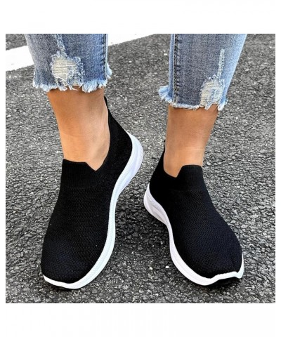 Womens Slip on Sneakers Fashion Sock Sneakers Lightweight Breathable Mesh Sock Shoes Ladies Girls Walking Running Tennis Outd...