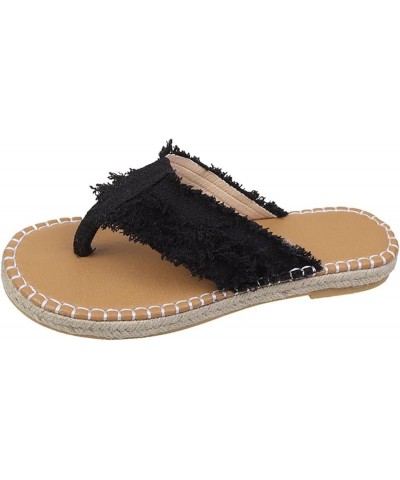 Fashion Womens Breathable Lace Up Shoes Flats Casual Sandals Low Heeled Sandal Black $11.37 Sandals