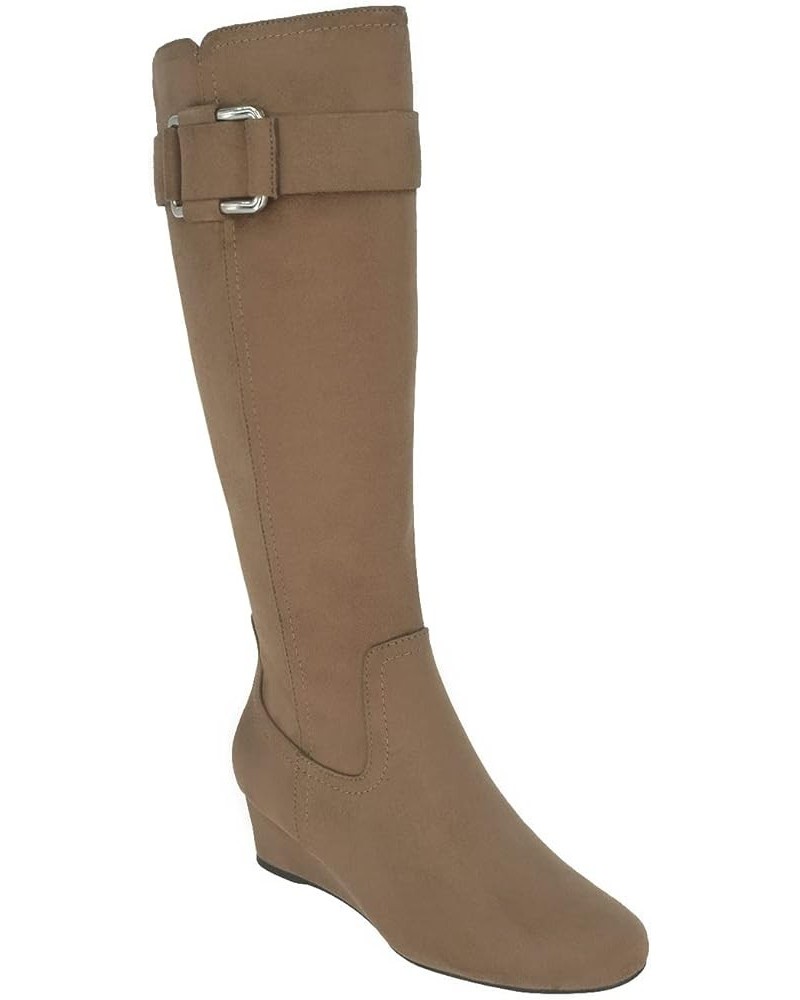 Genia Stretch Wedge Boot with Memory Foam Hummus $31.45 Boots