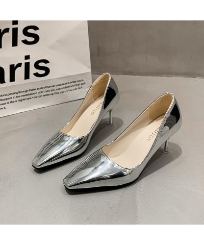 Women's Heels C577095, 4.5, Gold Silver $15.38 Pumps