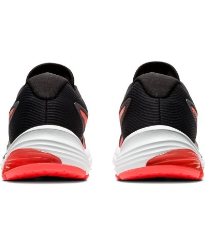 Women's GEL-Pulse 12 Running Shoes Black/Flash Coral $40.83 Athletic Shoes