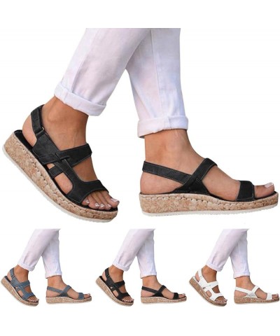 Platform Clogs Wedge Shoes For Women Black Platform Heels For Women Heeled sandals Woman sandals Women Heeled sandals Blue-g ...