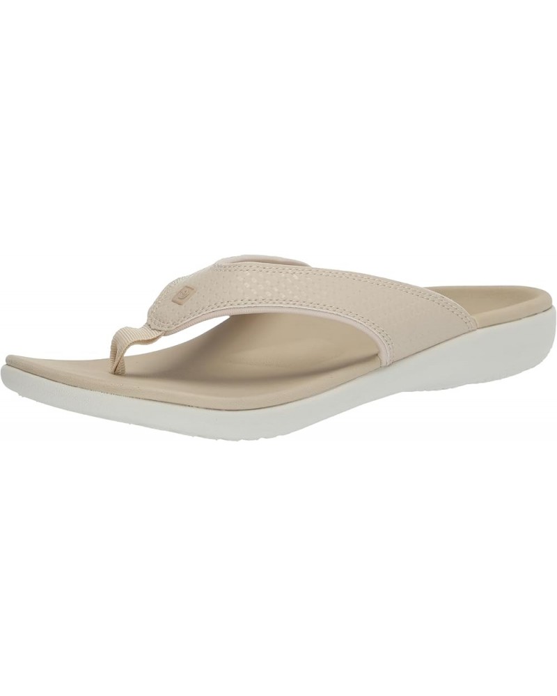 Women's Casual Flip-Flop Cream $25.54 Sandals