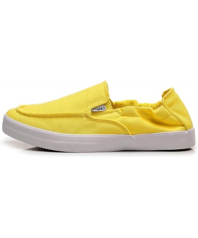 Women's Vibrant Slip On CrossOver Shoes Yellow $13.53 Athletic Shoes