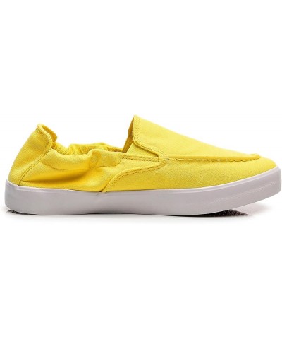 Women's Vibrant Slip On CrossOver Shoes Yellow $13.53 Athletic Shoes