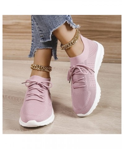 Running Shoes Women Walking Athletic Tennis Non Slip Blade Type Fashion Sneakers, White Canvas Sneakers for Women Z 05-pink $...