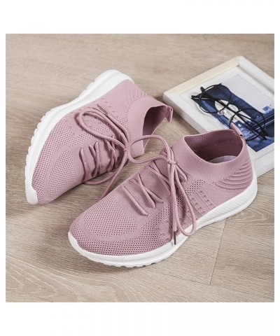 Running Shoes Women Walking Athletic Tennis Non Slip Blade Type Fashion Sneakers, White Canvas Sneakers for Women Z 05-pink $...