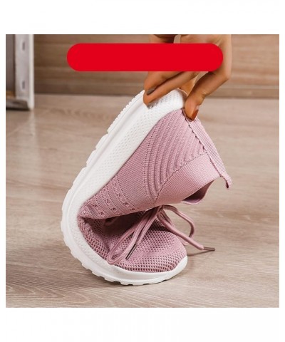 Running Shoes Women Walking Athletic Tennis Non Slip Blade Type Fashion Sneakers, White Canvas Sneakers for Women Z 05-pink $...