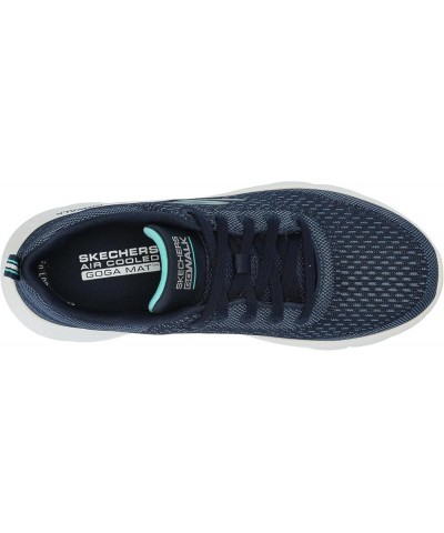 Women's Go Walk Flex Kali Sneaker Navy/Turquoise $26.84 Athletic Shoes