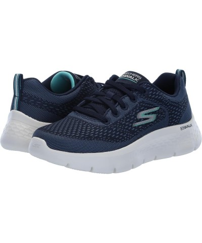 Women's Go Walk Flex Kali Sneaker Navy/Turquoise $26.84 Athletic Shoes