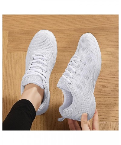 Girls Cheer Shoes White Cheerleading Shoes Dance Athletic Training Tennis Breathable Women Youth Lightweight Competition Chee...