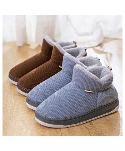 Womens Couple Casual Solid Color Suede Cotton Slippers Warm Thick SToled Short Cotton Boots Snow Boots Womens 11 Grey $20.08 ...