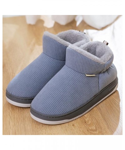 Womens Couple Casual Solid Color Suede Cotton Slippers Warm Thick SToled Short Cotton Boots Snow Boots Womens 11 Grey $20.08 ...