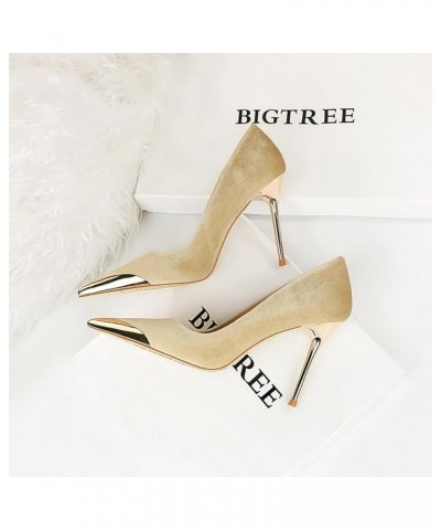 Womens Closed Toe Pointed Toe Low Heels, Stiletto Pumps Elegant Versatile Wedding Bridal Party Dress Shoes Nude $24.48 Pumps