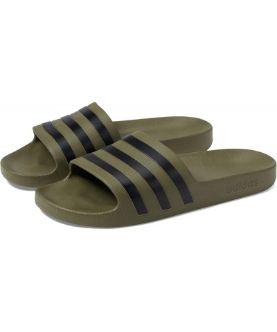 Unisex-Adult Adilette Aqua Slides Olive Strata/Black/Olive Strata $18.13 Outdoor Shoes