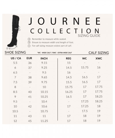 Womens Kaison Zipper Over-The-Knee Boots Extra Wide Calf Wine $9.17 Boots