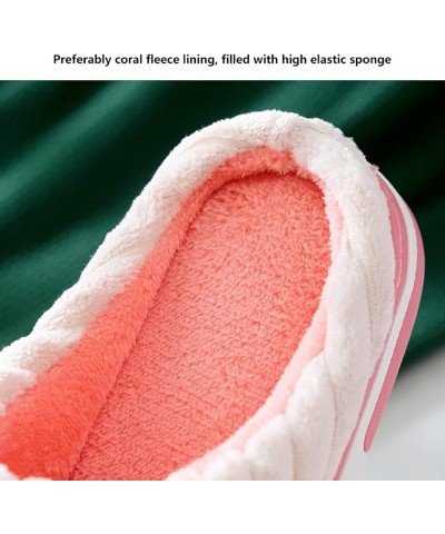 Winter Slippers Coral Fleece Slippers Home Women's Warm Anti-Skid Fluffy Slippers Cute Winter Indoor Soft Bottom Comfortable ...