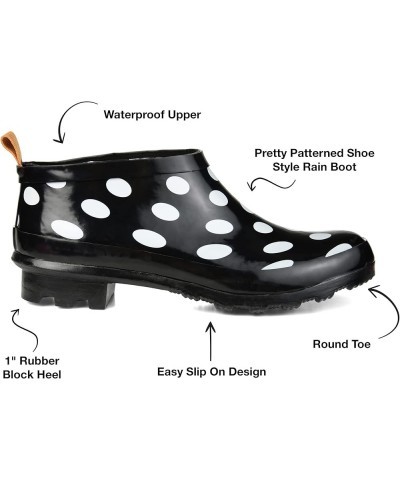 Women's Rainer Rain Boot Black Dot $14.35 Boots