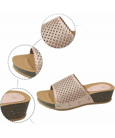 Women Flat Mules Sandals Plantar Fasciitis Thick Sole Summer Ankle Strap Buckle Beach Dressy Thong Buckle Sandals 98-ixpyn-co...