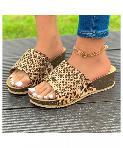 Women Flat Mules Sandals Plantar Fasciitis Thick Sole Summer Ankle Strap Buckle Beach Dressy Thong Buckle Sandals 98-ixpyn-co...