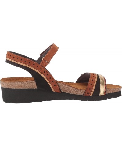 Footwear Women's Beverly Sandal Black Velvet Nubuck/Hawaiian Brown Nubuck/Gold Lthr $59.11 Sandals