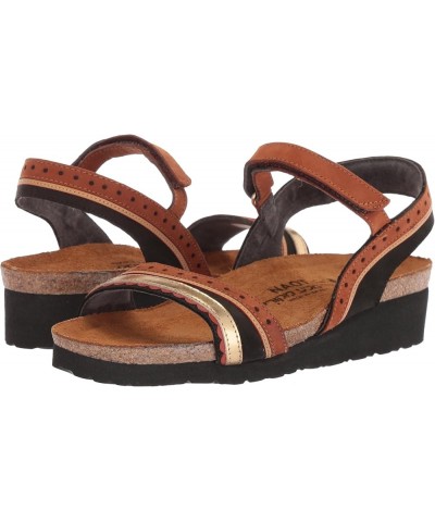 Footwear Women's Beverly Sandal Black Velvet Nubuck/Hawaiian Brown Nubuck/Gold Lthr $59.11 Sandals